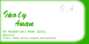 ipoly aman business card